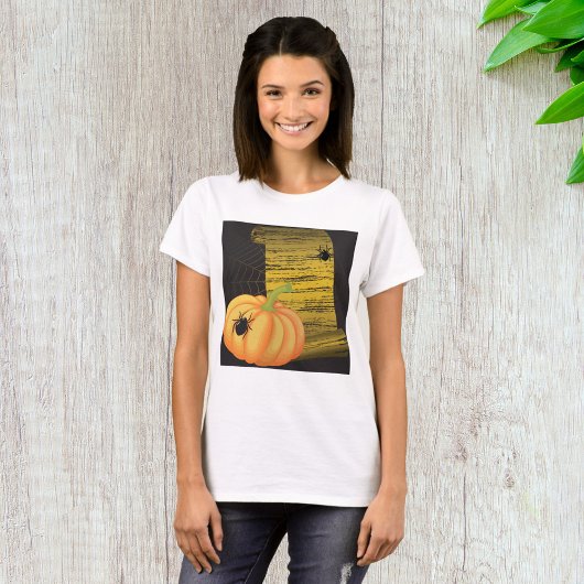T-shirt Araignées Et Citrouille