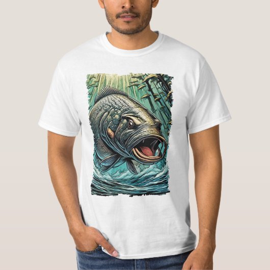 T-shirt Arapaima Gigas Poisson Monster Pour Pêcheur EXTRÊM (Devant)
