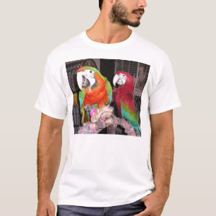 T-shirt Aras de harlequin et d'écarlate
