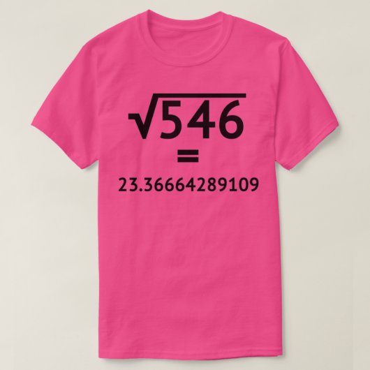 T-shirt Arbitrary Square Root (Design devant)