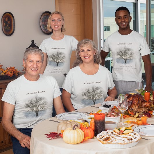T-shirt Arborescence de réunion familiale
