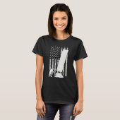 T-shirt Arborist Men 4th Of July Tree Climber Dad Chainsaw (Devant entier)