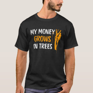 T-shirt Arboriste Arbre Grimpper Logger bûcheron pour homm
