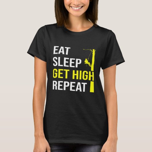 T-shirt Arboriste Bois de Lumberjack (Devant)