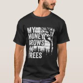 T-shirt Arboriste S Arbre Climber Mon Argent Cultive Sur L (Devant)