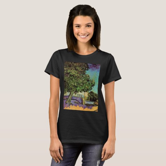 T-shirt Arbre à châtaignes en fleurs par Vincent van Gogh (Devant entier)