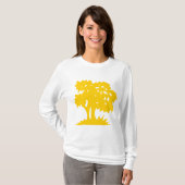 T-shirt Arbre à dessin - Ambre (Devant entier)