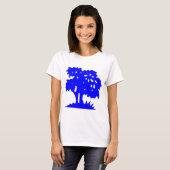 T-shirt Arbre à dessin - Bleu (Devant entier)