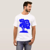 T-shirt Arbre à dessin - Bleu (Devant entier)