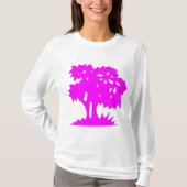 T-shirt Arbre à dessin - magenta (Devant)