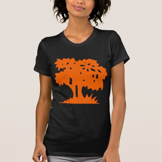 T-shirt Arbre à dessin - Orange (Devant)