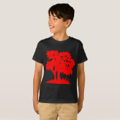 T-shirt Arbre à dessin - Rouge (Devant entier)