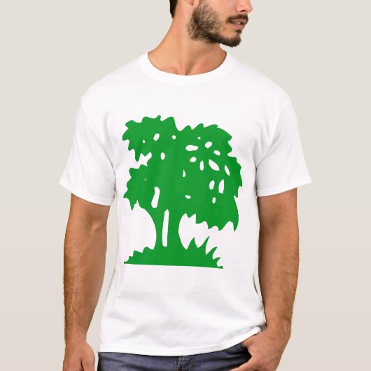 T-shirt Arbre à dessin - Vert herbe (Devant)