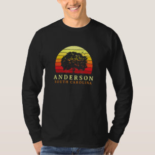 T-shirt Arbre à feuilles persistantes Coucher de soleil An