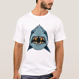T-shirt Arbre à visage flottant de requin