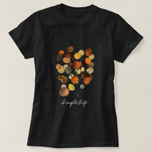 T-shirt Arbre Abstrait brun d'automne