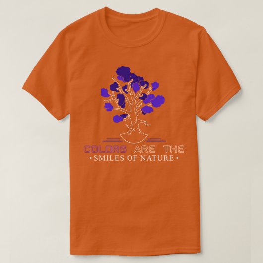 T-shirt Arbre avec fleurs bleues (Design devant)