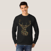 T-shirt Arbre Bark Buck Deer Silhouette (Devant entier)