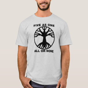 T-shirt Arbre bas (couleurs claires)