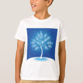 T-shirt Arbre Blanc Dans La Neige (Devant)