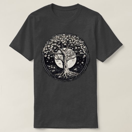 T-shirt Arbre blanc de vie (Design devant)