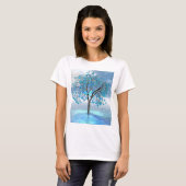 T-shirt Arbre bleu cristal (Devant entier)