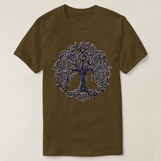 T-shirt Arbre bleu vivant (Design devant)