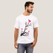 T-shirt arbre cardiaque noir (Devant entier)