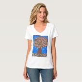 T-shirt Arbre coloré Abstrait (Devant entier)