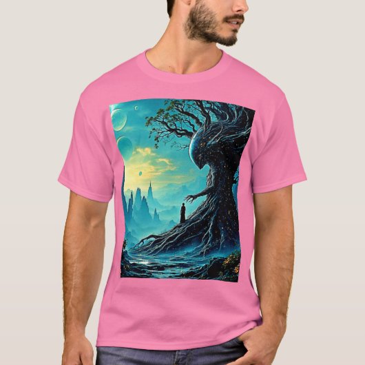 T-shirt Arbre cosmique de vie Imaginaire (Devant)
