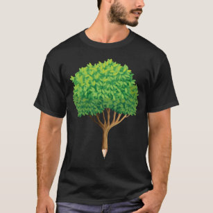 T-shirt Arbre Crayon Inspiration Nature Artiste Lover