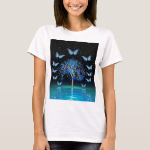 T-shirt Arbre cristal papillon