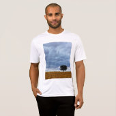 T-shirt Arbre dans un champ vide (Devant entier)