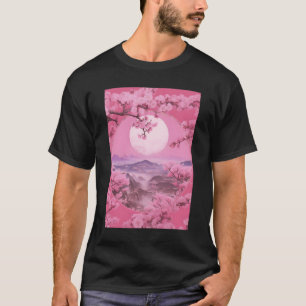 T-shirt Arbre de cerisier Sakura de style japonais esthéti