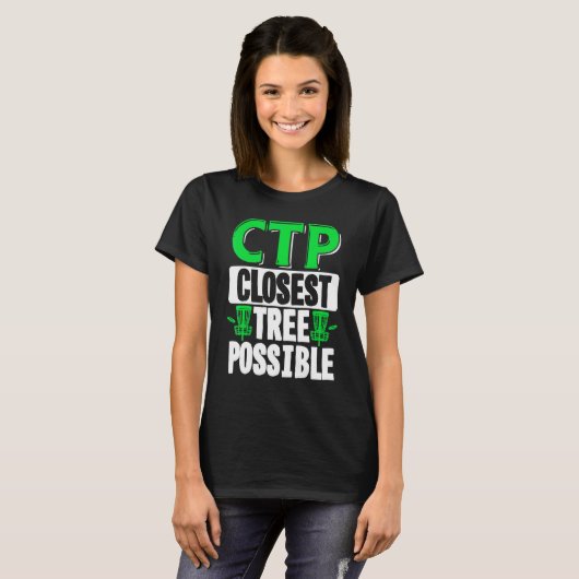 T-shirt Arbre de closet Trejection Possible Frisbee Golf D (Devant entier)