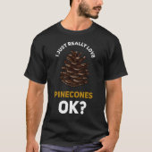 T-shirt Arbre de cônes de pins à pinecone (Devant)