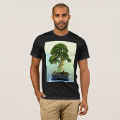 T-shirt Arbre de Cypress de bonsaïs (Devant entier)