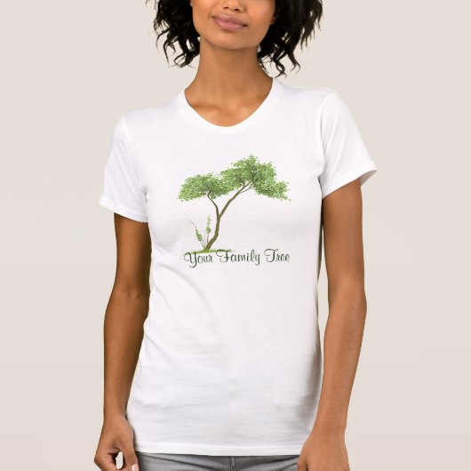 T-shirt Arbre de famille incliné (Devant)
