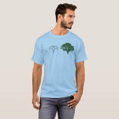 T-shirt Arbre de fractale (Devant entier)