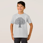 T-shirt Arbre de griffonnage de la vie (Devant entier)