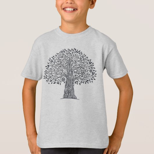 T-shirt Arbre de griffonnage de la vie (Devant)