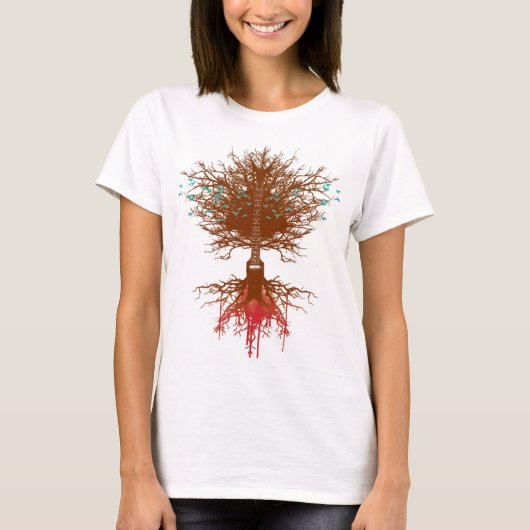 T-shirt arbre de guitare (Devant)
