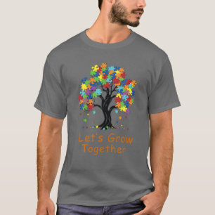 T-shirt Arbre de la vie Autisme Croissons ensemble Autiste