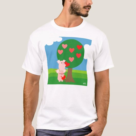 T-shirt Arbre de l'Amour (design sur le devant) (Devant)
