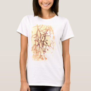 T-Shirt Arbre de Nature Abstraite Neige