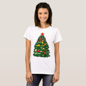 T-shirt Arbre de Noël (Devant entier)