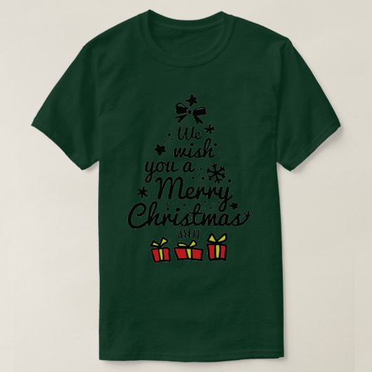 T-shirt arbre de noël (Design devant)