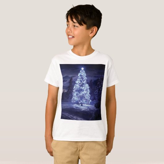 T-shirt Arbre de Noël (Devant entier)