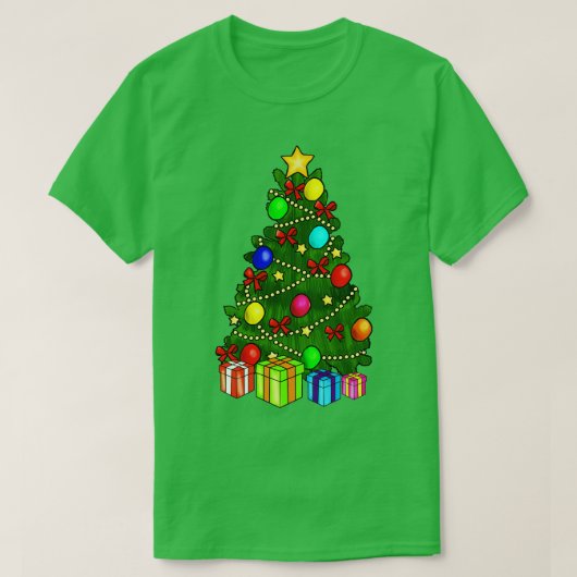T-shirt Arbre de Noël (Design devant)
