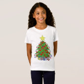 T-Shirt Arbre de Noël (Devant entier)